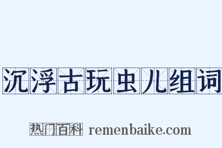 沉浮古玩虫儿组词是什么意思的图片